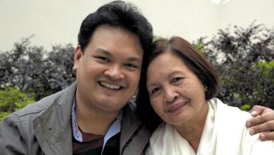 Fr. Andrei and his mother